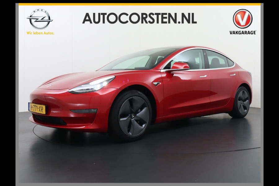 Tesla Model 3 Long Range AWD 75kWh 463PK **Trekhaak**  SOH 89% Lmv FSD-3 Computer Premium Audio AutoPilot Panoramadak Camera's Leer Adaptive-C 4WD Stoel en achterbank verwarming Elektr.Stoelen+Memory+Easy-Entry WiFi 1e Eigenaar Origineel Nederlandse Auto Garantie op Accu/Motor tot 29-06-2028/192.000km