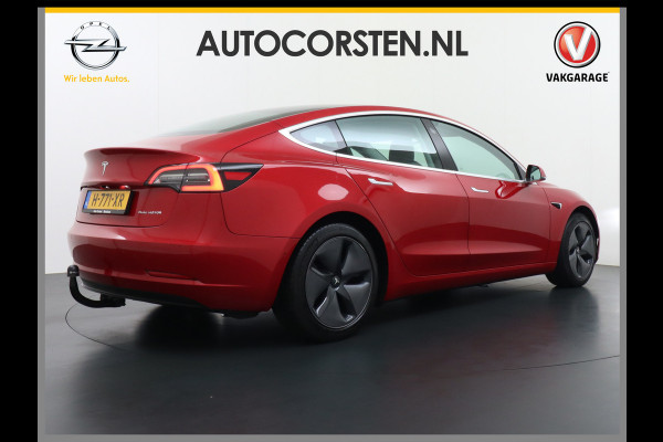 Tesla Model 3 Long Range AWD 75kWh 463PK **Trekhaak**  SOH 89% Lmv FSD-3 Computer Premium Audio AutoPilot Panoramadak Camera's Leer Adaptive-C 4WD Stoel en achterbank verwarming Elektr.Stoelen+Memory+Easy-Entry WiFi 1e Eigenaar Origineel Nederlandse Auto Garantie op Accu/Motor tot 29-06-2028/192.000km