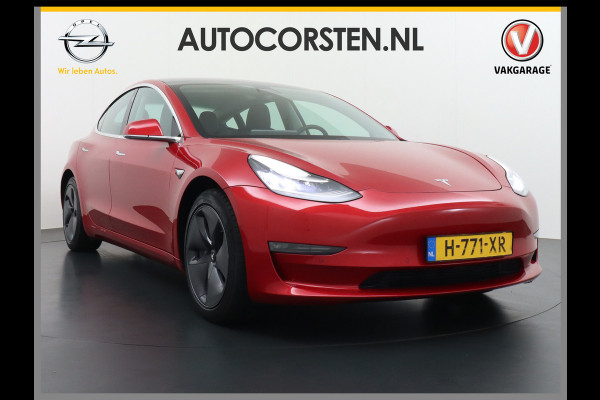 Tesla Model 3 Long Range AWD 75kWh 463PK **Trekhaak**  SOH 89% Lmv FSD-3 Computer Premium Audio AutoPilot Panoramadak Camera's Leer Adaptive-C 4WD Stoel en achterbank verwarming Elektr.Stoelen+Memory+Easy-Entry WiFi 1e Eigenaar Origineel Nederlandse Auto Garantie op Accu/Motor tot 29-06-2028/192.000km
