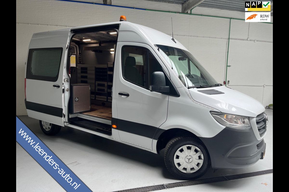 Mercedes-Benz Sprinter Automaat Servicewagen 314 2.2 CDI 140PK L2H2 euro6 BOTT Inrichting, Victron V230, Standkachel RIJKLAARPRIJS