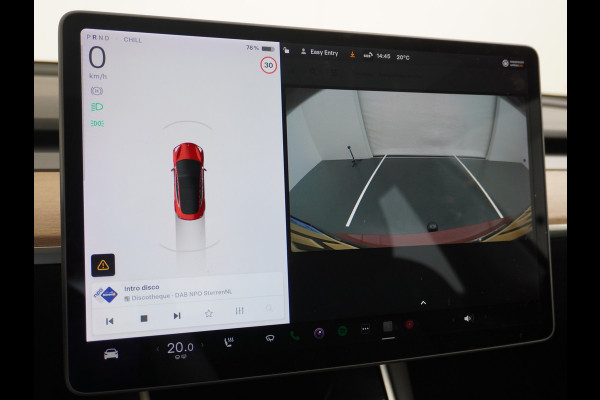 Tesla Model 3 Long Range AWD 75kWh 463PK **Trekhaak**  SOH 89% Lmv FSD-3 Computer Premium Audio AutoPilot Panoramadak Camera's Leer Adaptive-C 4WD Stoel en achterbank verwarming Elektr.Stoelen+Memory+Easy-Entry WiFi 1e Eigenaar Origineel Nederlandse Auto Garantie op Accu/Motor tot 29-06-2028/192.000km