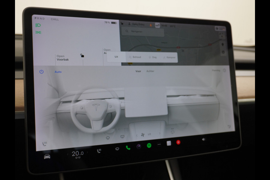 Tesla Model 3 Long Range AWD 75kWh 463PK **Trekhaak**  SOH 89% Lmv FSD-3 Computer Premium Audio AutoPilot Panoramadak Camera's Leer Adaptive-C 4WD Stoel en achterbank verwarming Elektr.Stoelen+Memory+Easy-Entry WiFi 1e Eigenaar Origineel Nederlandse Auto Garantie op Accu/Motor tot 29-06-2028/192.000km