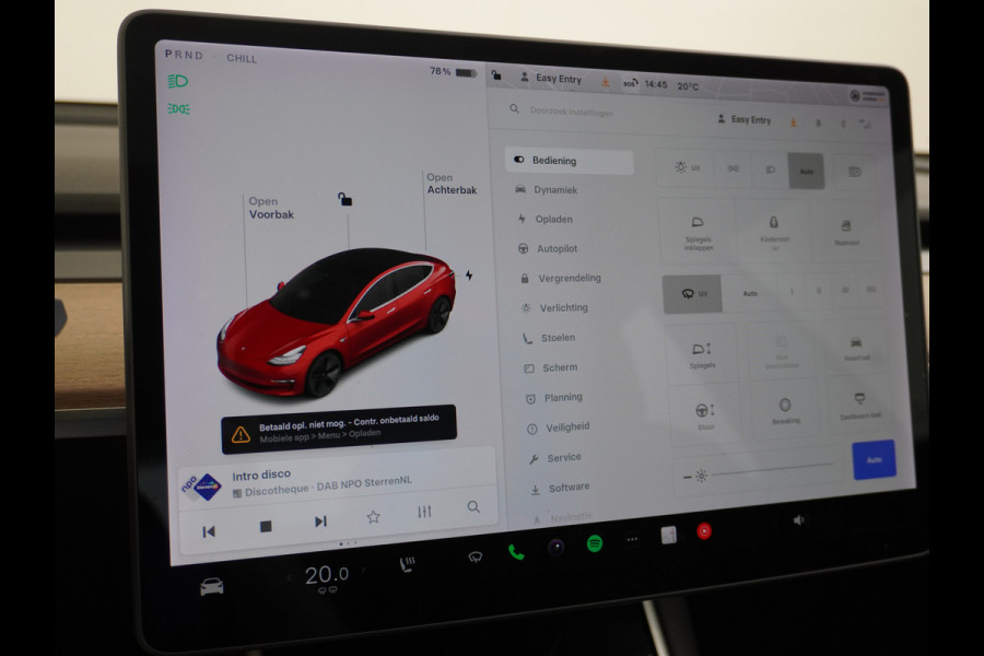 Tesla Model 3 Long Range AWD 75kWh 463PK **Trekhaak**  SOH 89% Lmv FSD-3 Computer Premium Audio AutoPilot Panoramadak Camera's Leer Adaptive-C 4WD Stoel en achterbank verwarming Elektr.Stoelen+Memory+Easy-Entry WiFi 1e Eigenaar Origineel Nederlandse Auto Garantie op Accu/Motor tot 29-06-2028/192.000km