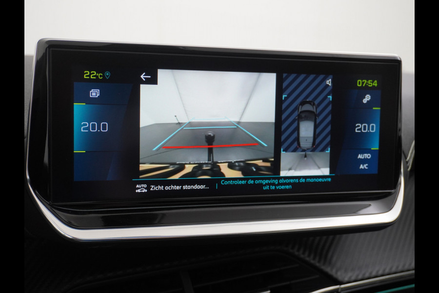 Peugeot e-208 EV GT 50kWh SOH 90% Panorama-dak Trekhaak Apple Carplay 360°CameraAndroid Navi Ecc Cruise Control DAB Pdc Stoelverwarming Sportstoelen Led Lmv 17" Privacy Glas Bluetooth Led Connected Apps