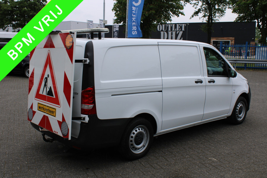 Mercedes-Benz Vito 116 CDI L2 Werkverkeer Wegwerkzaamheden Aluca inrichting, Zwaailamp, Camera, Navigatie Zwaaibalk Sortimo