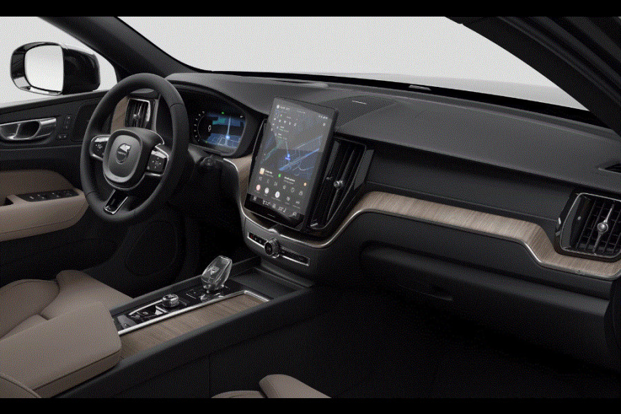 Volvo XC60 T6 350PK Automaat AWD Ultra Bright Climate / Luchtvering / Panorama dak / Head Up-Display / 360 Camera / Cardamom Leder / 21'' LM Velgen /