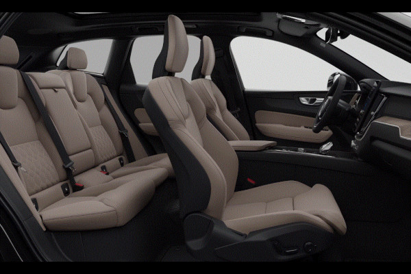 Volvo XC60 T6 350PK Automaat AWD Ultra Bright Climate / Luchtvering / Panorama dak / Head Up-Display / 360 Camera / Cardamom Leder / 21'' LM Velgen /