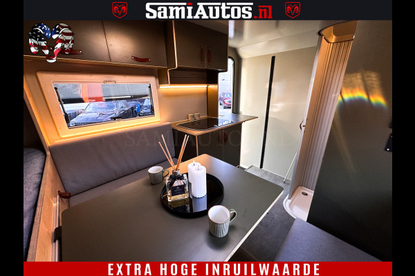 Dodge Ram 1500 €15000,- VOORDEEL | CAMPER / AFZET UNIT | SHOWROOM MODEL | 4 PERSOONS | AIRCO | ZONNEPANEEL | VERWARMING | DOUCHE | WC | LUIFEL | 4 SLAAP PLAATSEN | Let Op: Investeer in deze unieke afzetunit camper en verdien direct!
