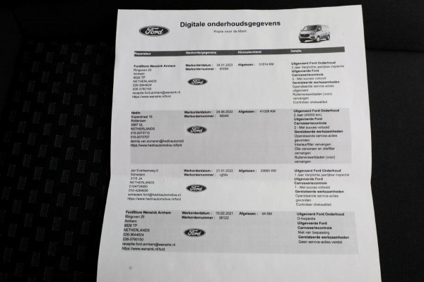 Ford Transit Custom 2.0 TDCI 130pk L1H1 Automaat Trend Airco/Navi 05-2021