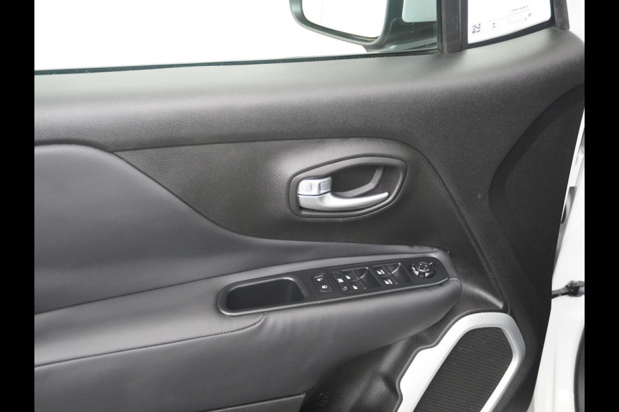 Jeep Renegade 1.4T AUT-6 Leer Navi Ecc 17''Lmv Stoel-Stuurverwarming Keyless Cruise Control Bluetooth Pdc Usb Led Mistlampen Lane-departure Isofix Privacy Glas Dakrails MultiAir Latitude Slechts 1361kg licht! / 75 /3mnd belasting