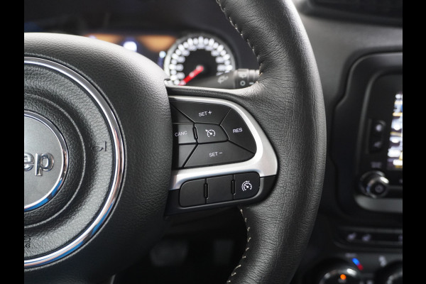 Jeep Renegade 1.4T AUT-6 Leer Navi Ecc 17''Lmv Stoel-Stuurverwarming Keyless Cruise Control Bluetooth Pdc Usb Led Mistlampen Lane-departure Isofix Privacy Glas Dakrails MultiAir Latitude Slechts 1361kg licht! / 75 /3mnd belasting