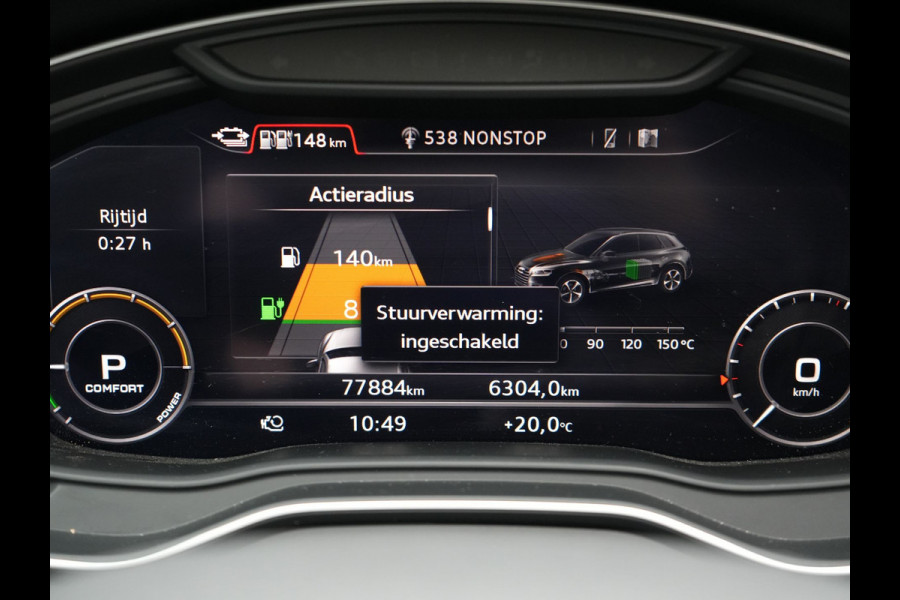 Audi Q5 55 TFSI e Quattro S Line Plug In Hybrid 367pk Dealer O.H PHEV | Luchtvering | Trekhaak af Fabriek | Panodak | Adaptive Cruise | Lederen Sportstoelen Massage & Memory | Head Up | 360 Camera | Keyless | Navigatie | DAB |