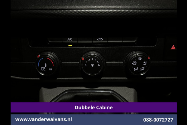 Volkswagen Transporter 2.0 TDI 150pk L2H1 Dubbele cabine Euro6 Airco | 6-Zits | 2500kg Trekhaak | Navigatie Apple Carplay, Android Auto, Sidebars, Leder
