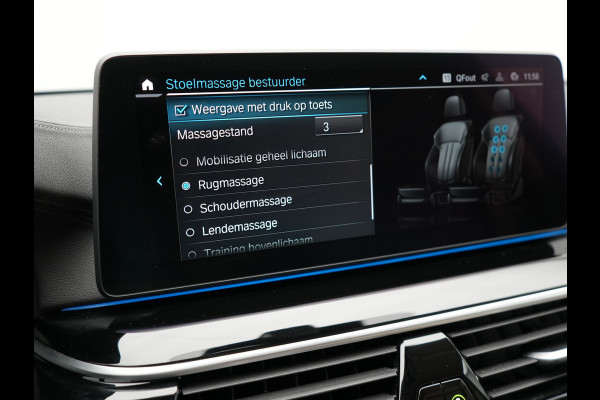 BMW 5 Serie Touring 530e High Executive Plug In Hybrid 293pk Dealer O.H PHEV | Lederen Comfortzetels Massage & Memory | Adaptive Cruise | Head Up | 19"L.M | Harman Kardon | Apple Carplay | Sfeerverlichting | Camera |