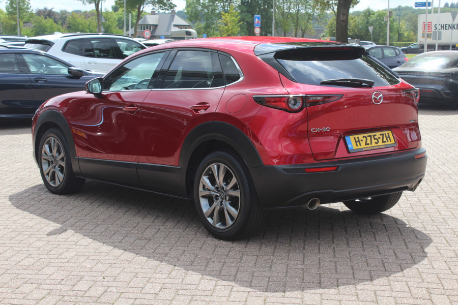 Mazda CX-30 2.0 e-SkyActiv-X M Hybrid Luxury / Schiufdak / Camera / Head-up / Leder / 18'' / Navigatie / Stoelverwarming / DAB / ACC