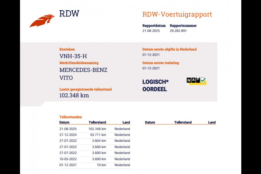 Mercedes-Benz Vito 114 CDI Automaat Euro 6 Extra Lang L3 - Camera - Cruise - Bankje