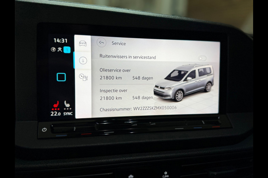 Volkswagen Caddy 1.5 TSI 5p | Navigatie | Dubbele Schuifdeur | Camera | Cruise | DAB | Carplay