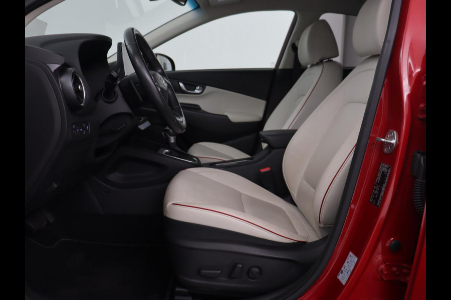 Hyundai Kona 1.6 GDI HEV Premium | Leder | Head-Up | Stoel & stuurverwarming | Adaptive cruise | Camera | Carplay | Keyless | Navigatie | Keyless | Full LED