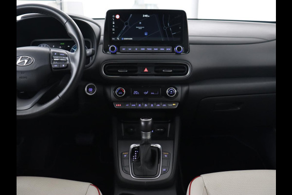 Hyundai Kona 1.6 GDI HEV Premium | Leder | Head-Up | Stoel & stuurverwarming | Adaptive cruise | Camera | Carplay | Keyless | Navigatie | Keyless | Full LED