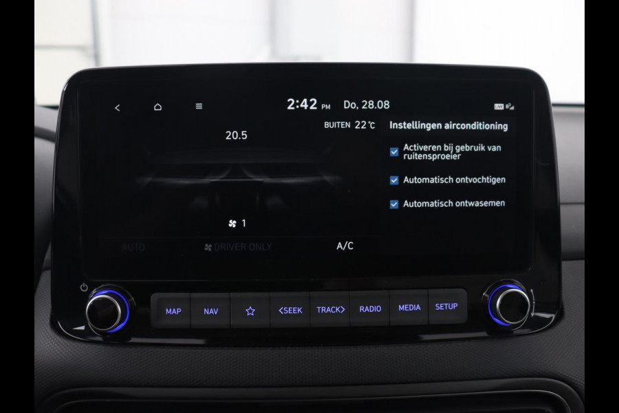 Hyundai Kona 1.6 GDI HEV Premium | Leder | Head-Up | Stoel & stuurverwarming | Adaptive cruise | Camera | Carplay | Keyless | Navigatie | Keyless | Full LED