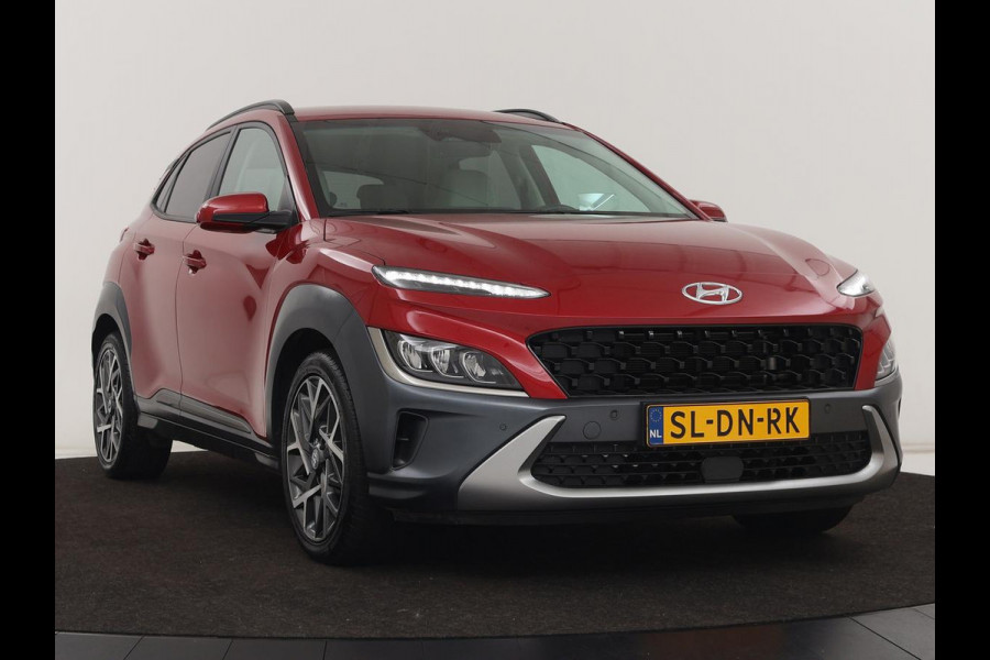 Hyundai Kona 1.6 GDI HEV Premium | Leder | Head-Up | Stoel & stuurverwarming | Adaptive cruise | Camera | Carplay | Keyless | Navigatie | Keyless | Full LED