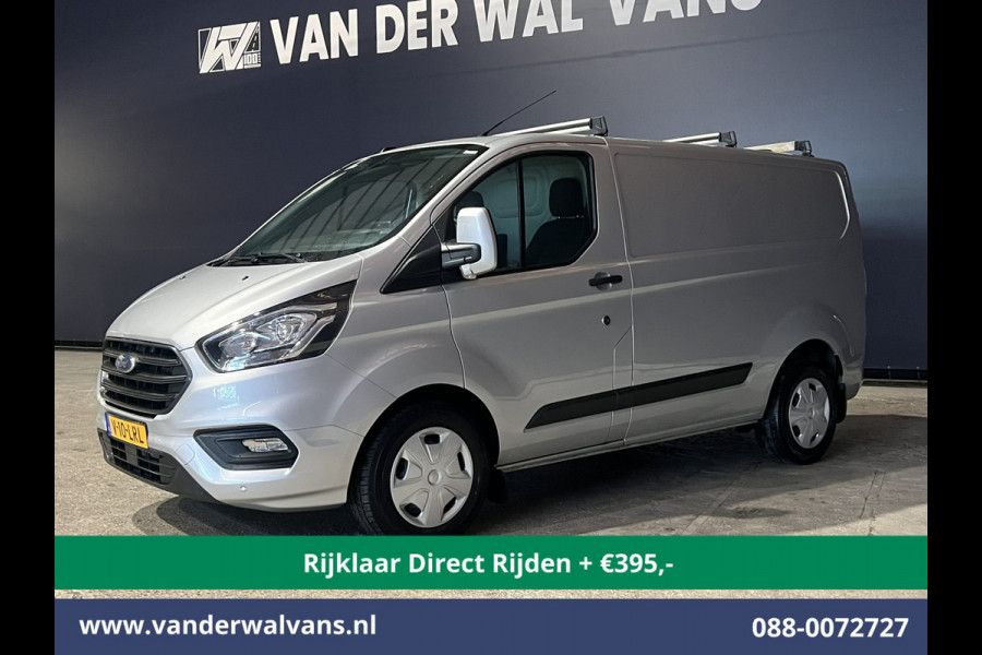 Ford Transit Custom 2.0 TDCI 130pk Automaat L1H1 Euro6 *Rijklaar Direct Rijden* Airco | LED | Apple Carplay | Cruisecontrol | Trekhaak Parkeersensoren, Stoelverwarming, Verwarmde voorruit, Dakdragers