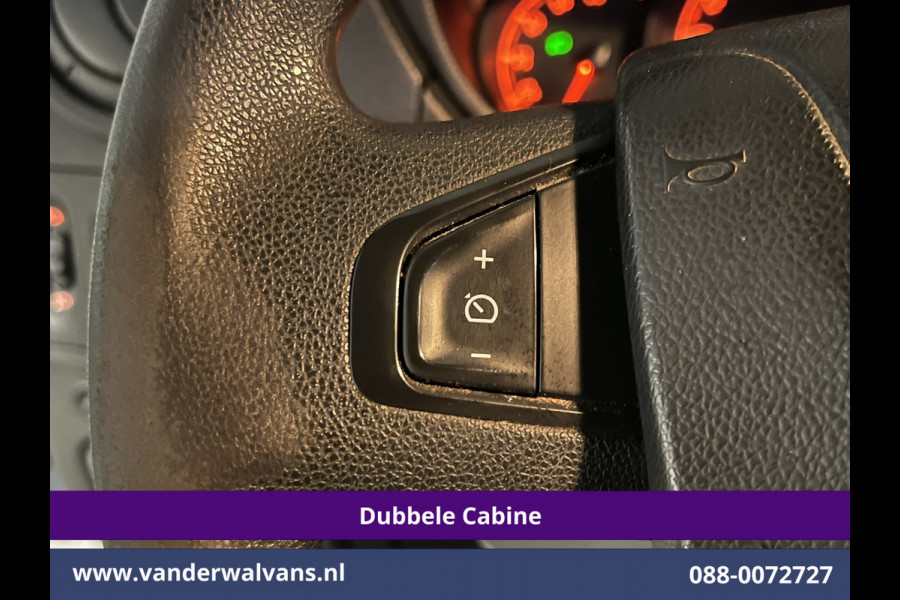 Opel Movano 2.3 Turbo 146pk L2H2 Dubbele cabine Euro6 Airco | Imperiaal | Omvormer | 2500kg Trekhaak Navigatie, Camera, Cruisecontrol, Parkeersensoren, 5-zits
