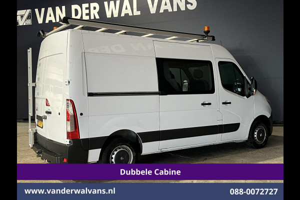 Opel Movano 2.3 Turbo 146pk L2H2 Dubbele cabine Euro6 Airco | Imperiaal | Omvormer | 2500kg Trekhaak Navigatie, Camera, Cruisecontrol, Parkeersensoren, 5-zits