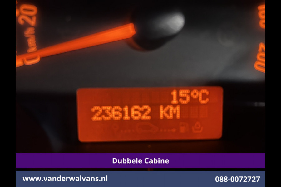 Opel Movano 2.3 Turbo 146pk L2H2 Dubbele cabine Euro6 Airco | Imperiaal | Omvormer | 2500kg Trekhaak Navigatie, Camera, Cruisecontrol, Parkeersensoren, 5-zits