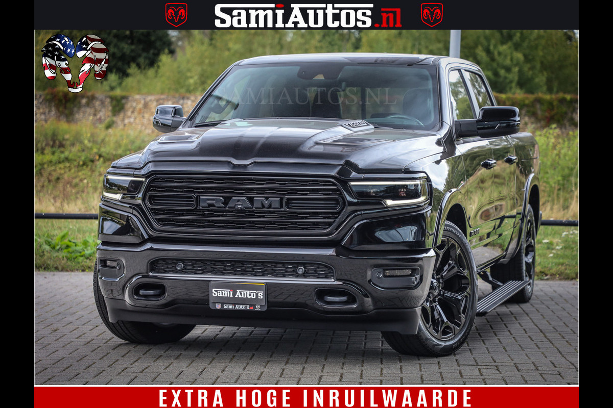 Dodge Ram 1500 DIAMOND LIMITED NIGHT 5.7 V8 | BLACK OPS | MULTITAILGATE | PANO | ADAPTIVE CRUISE | 360CAM | APPLE CARPLAY | PRINS LPG ONDERBOUW | LUCHTVERING | 4X4 | Comfortabele Dubbele Cabine met Royale 5 Zitplaatsen | BEUTY | MEEST COMPLETE UITVOERING | ALLES IN ZWART & WIELEN HOOGGLANS ZWART | Dodge Ram 1500 DIAMOND LIMITED NIGHT 5.7 V8 | BLACK OPS | MULTITAILGATE | PANO | ADAPTIVE CRUISE | 360CAM | APPLE CARPLAY | PRINS LPG ONDERBOUW | LUCHTVERING | 4X4 | Comfortabele Dubbele Cabine met Royale 5 Zitplaatsen | BEUTY | MEEST COMPLETE UITVOERING | ALLES IN ZWART & WIELEN HOOGGLANS ZWART |