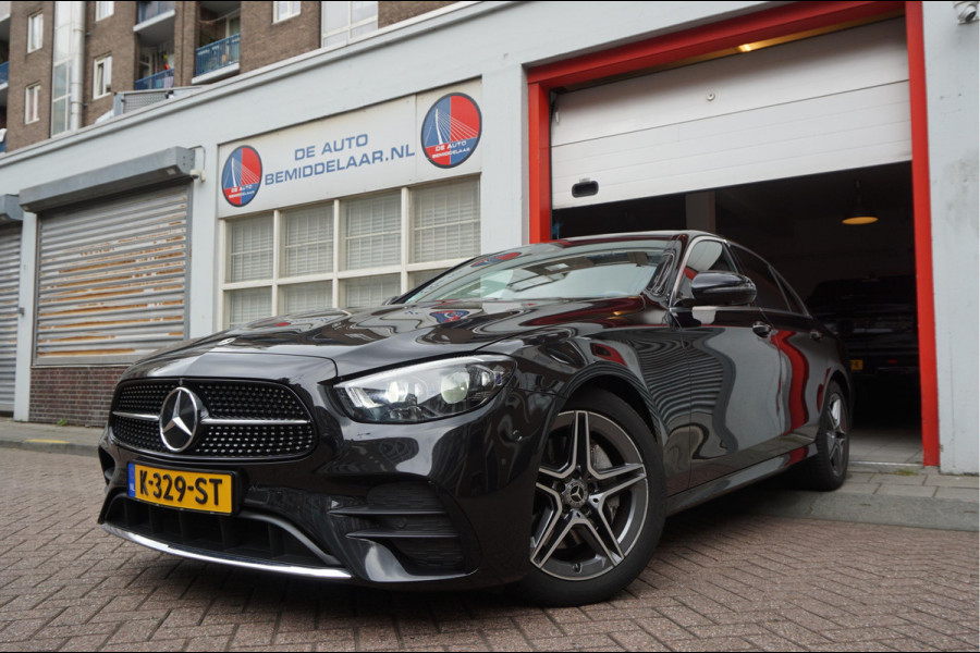 Mercedes-Benz E-Klasse 200 d Business Solution AMG | NL AUTO | 1ste Eigenaar | Dealer onderhouden | Panoramadak | Sfeerverlichting | Leder | 360 camera | Cruise + Lane | Burmester