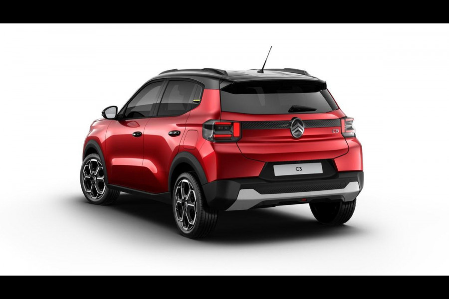 Citroën C3 1.2 Turbo 100pk Max Citroen C3 1.2 Turbo Max | Zwart dak | Parkeersensoren met camera | Climate control | 17" Lichtmetalen velgen | Navigatie | Nieuw model!