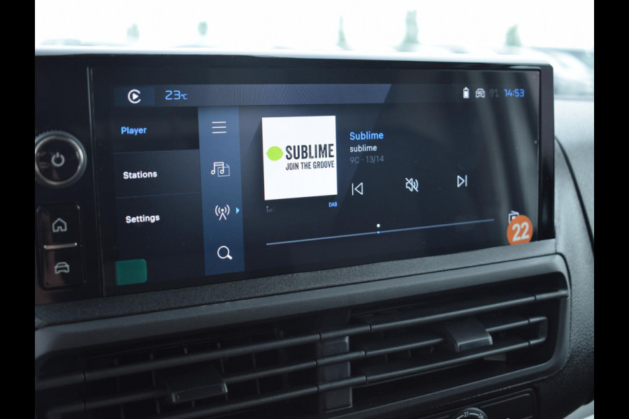 Peugeot e-Expert EV L3 75 kWh 3 ZITS | 0% RENTE | NAVI & CARPLAY | ACHTERUITRIJCAMERA MET SENSOREN | E.C.C. | UIT VOORRAAD LEVERBAAR