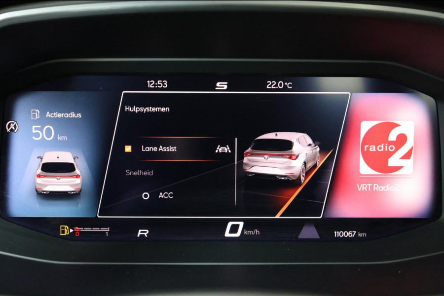 Seat Leon 1.5 eTSI FR LED/SFEER/VIRTUAL/PANORAMADAK/S.VERWARMING/18' LMV/CAM/ACC/ECC/12 MND GARANTIE!