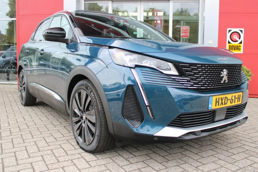 Peugeot 3008 1.6 HYbrid4 300PK GT 4WD | PANORAMISCH SCHUIF/KANTEL DAK | 19" LICHTMETALEN VELGEN "BLACK PACK" | DODEHOEK DETECTIE | NAVIGATIE | APPLE CARPLAY/ANDROID AUTO | ADAPTIVE CRUISE CONTROL | ACHTERUITRIJ CAMERA | PARKEERSENSOREN VOOR EN ACHTER | FULL LED KOPLAMPEN | CLIMATE CONTROL | DAB+ RADIO |