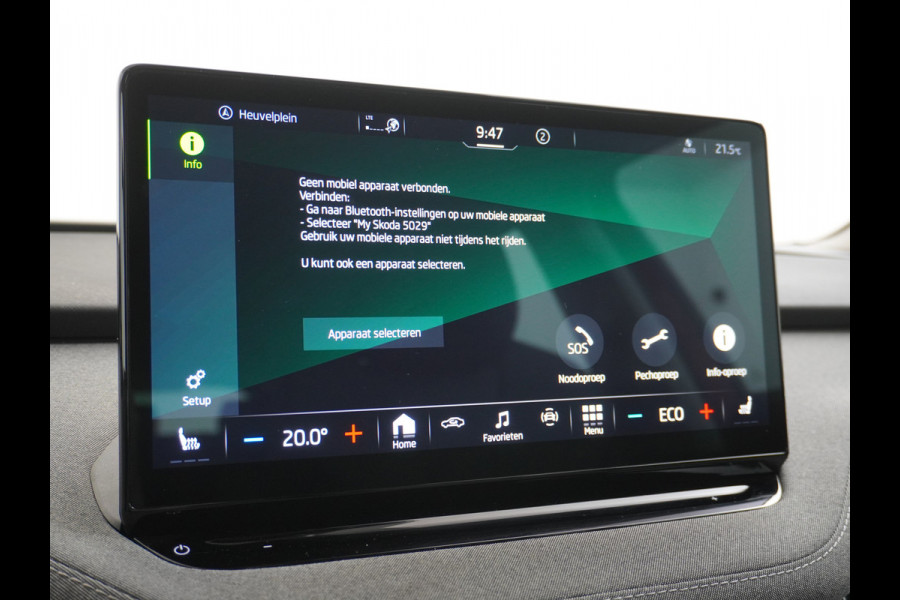 Škoda ENYAQ iV 60 180pk Apple Carplay Android Trekh. Camera Navi Led Lmv 19" PDC 3-zone-Ecc Cruise Control Stoel+Bank-Verwarmd Keyless Rijstrooksensor Virtual Cockpit Bluetooth Park-assist memory Connected services 1e Eigenaar Nieuwprijs €48.450,- Trekgewicht 1.000kg Accu-Garantie tot 13-02-2031 /160.000km