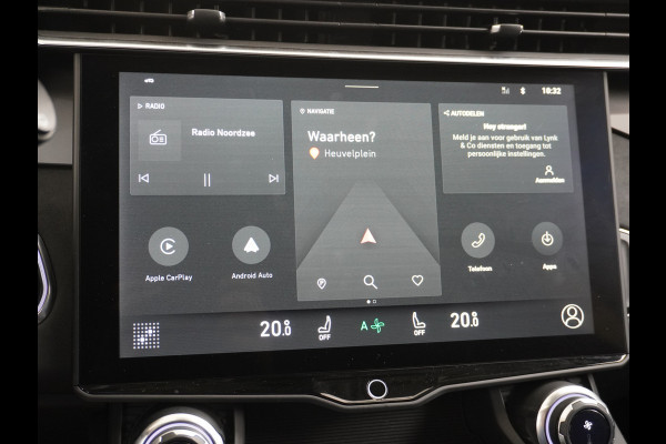 Lynk & Co 01 1.5T PHEV AUT-7 261pk Pano-Schuif-K-dak 20" 360°Camera Apple Carplay Android Auto Adap.-Cruise Navi Pdc Ecc Keyless Led Plug-In  Elek.Memory.Verwarmde.Stoel(en) File assistent Dodehoek detector Elek. Bedienbare Achterklep Rijstrooksensor Wifi Verkeersbord detectie 425Nm koppel 3,6kw laadvermogen Euro 6 Hybride Benzine / Elektrisch rijden 1.800kg trekvermogen