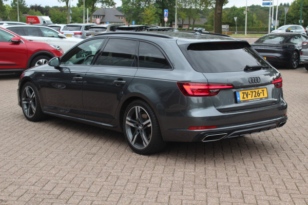 Audi A4 Avant 40 TFSI 191pk Sport S line black edition / Leder / Navigatie / Parkeerhulp V+A / 18'' / LED Koplampen / Getint glas / Cruise Control