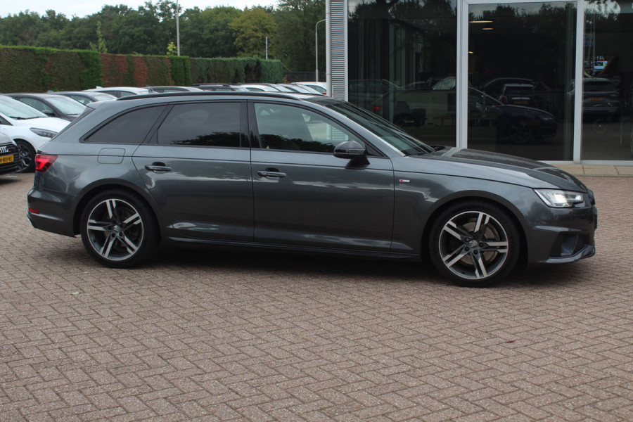 Audi A4 Avant 40 TFSI 191pk Sport S line black edition / Leder / Navigatie / Parkeerhulp V+A / 18'' / LED Koplampen / Getint glas / Cruise Control