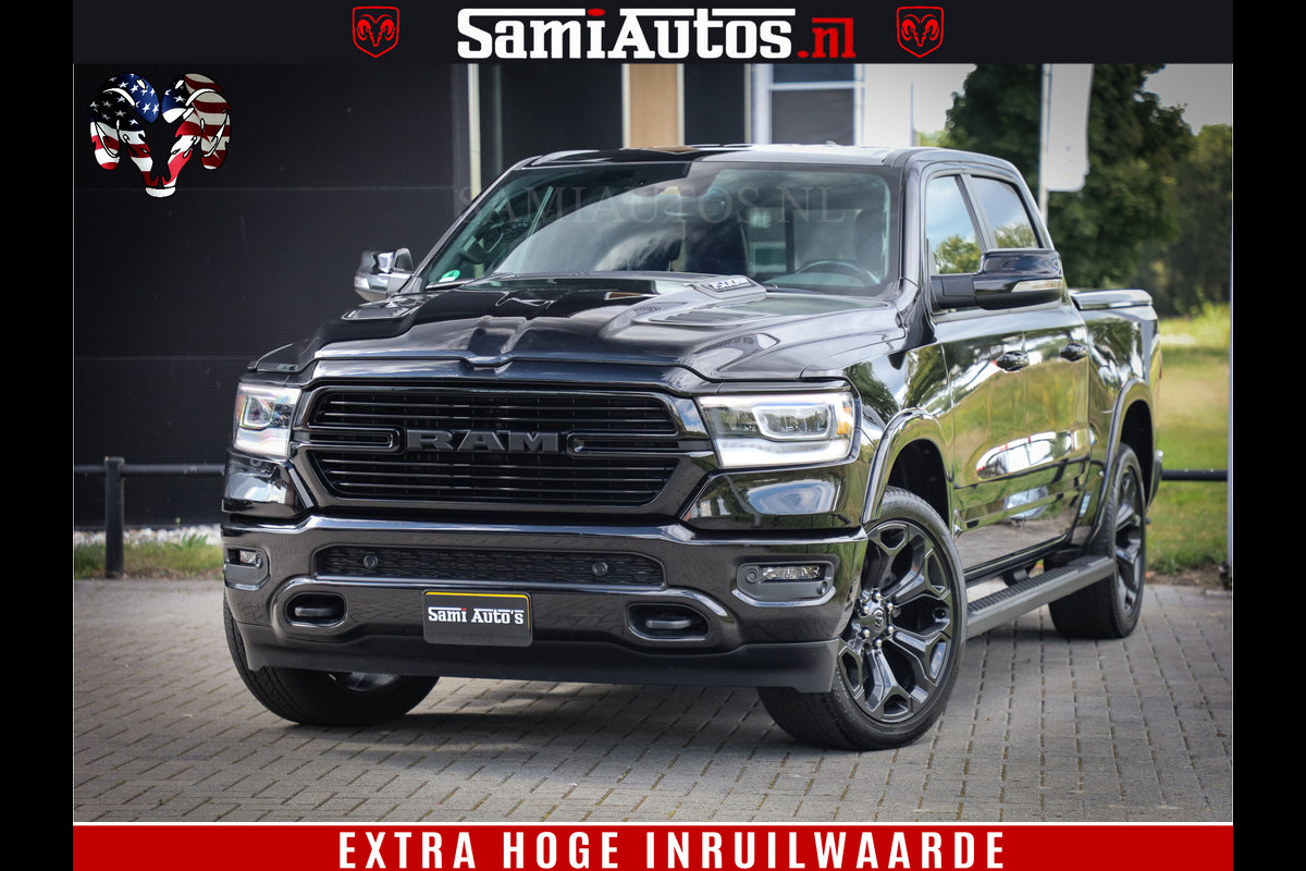 Dodge Ram 1500 LIMITED WHEELS 22 | 5.7 V8 4X4 | SPORT | UITLAAT KLEP | CAMERA | CRUISE | STOEL VERWARMING/VENTILATIE | TREKHAAK 3500Kg | CREWCAB | LED | APPLE CARPLAY | DUBBELE CABINE Comfortabele Dubbele Cabine met Royale 5 Zitplaatsen | Dodge Ram 1500 LIMITED WHEELS 22 | 5.7 V8 4X4 | SPORT | UITLAAT KLEP | CAMERA | CRUISE | STOEL VERWARMING/VENTILATIE | TREKHAAK 3500Kg | CREWCAB | LED | APPLE CARPLAY | DUBBELE CABINE Comfortabele Dubbele Cabine met Royale 5 Zitplaatsen |