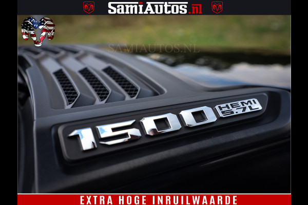 Dodge Ram 1500 LIMITED WHEELS 22 | 5.7 V8 4X4 | SPORT | UITLAAT KLEP | CAMERA | CRUISE | STOEL VERWARMING/VENTILATIE | TREKHAAK 3500Kg | CREWCAB | LED | APPLE CARPLAY | DUBBELE CABINE Comfortabele Dubbele Cabine met Royale 5 Zitplaatsen |