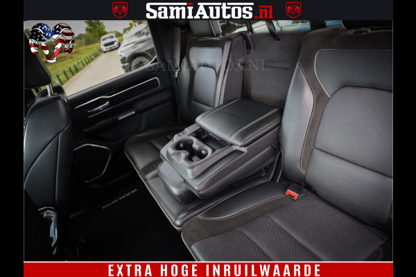 Dodge Ram 1500 LIMITED WHEELS 22 | 5.7 V8 4X4 | SPORT | UITLAAT KLEP | CAMERA | CRUISE | STOEL VERWARMING/VENTILATIE | TREKHAAK 3500Kg | CREWCAB | LED | APPLE CARPLAY | DUBBELE CABINE Comfortabele Dubbele Cabine met Royale 5 Zitplaatsen |