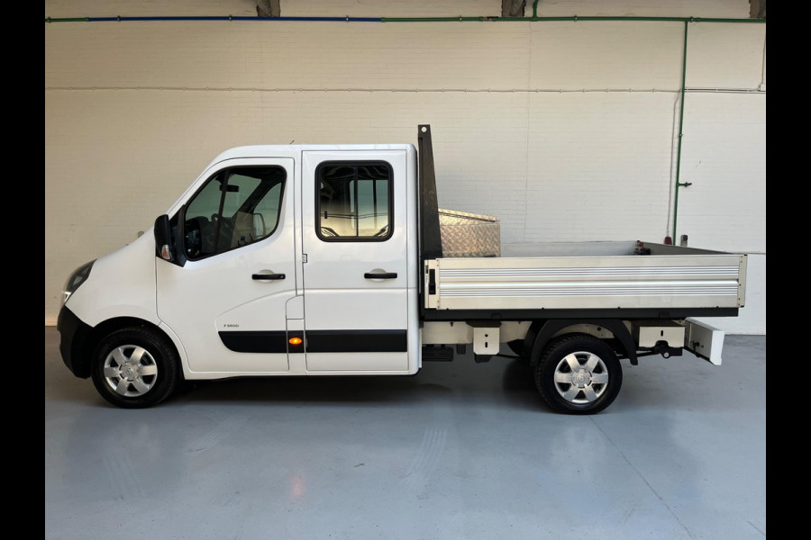 Renault Master Pick-up 2.3 Turbo 136pk euro6 L2H1 Dubbel Cabine 7persoons Airco Navigatie Trekhaak, Gereedschapkist, RIJKLAARPRIJS