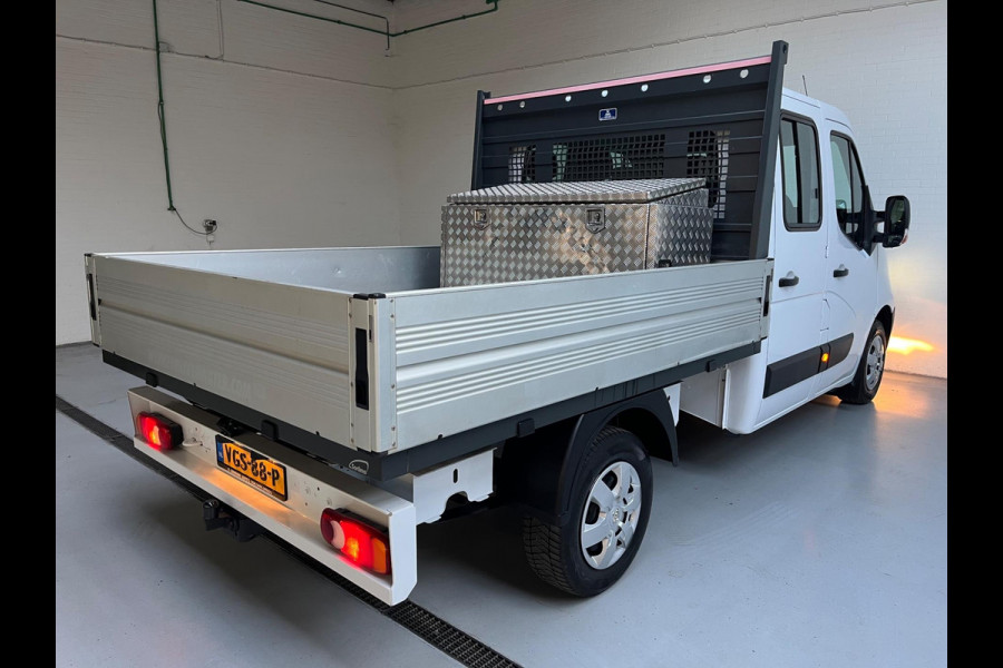 Renault Master Pick-up 2.3 Turbo 136pk euro6 L2H1 Dubbel Cabine 7persoons Airco Navigatie Trekhaak, Gereedschapkist, RIJKLAARPRIJS