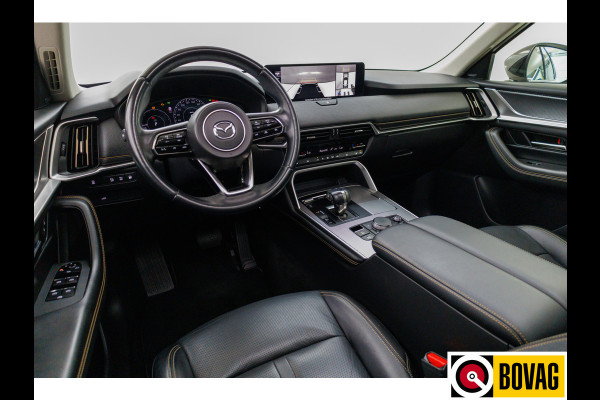 Mazda CX-60 2.5 e-SkyActiv PHEV 328 PK Homura | Panoramadak | Leer | 360 camera | Adaptive cruise | Navigatie Wegklapbare trekhaak, Stoel- stuurverwarming, Elektrische achterklep, Keyless
