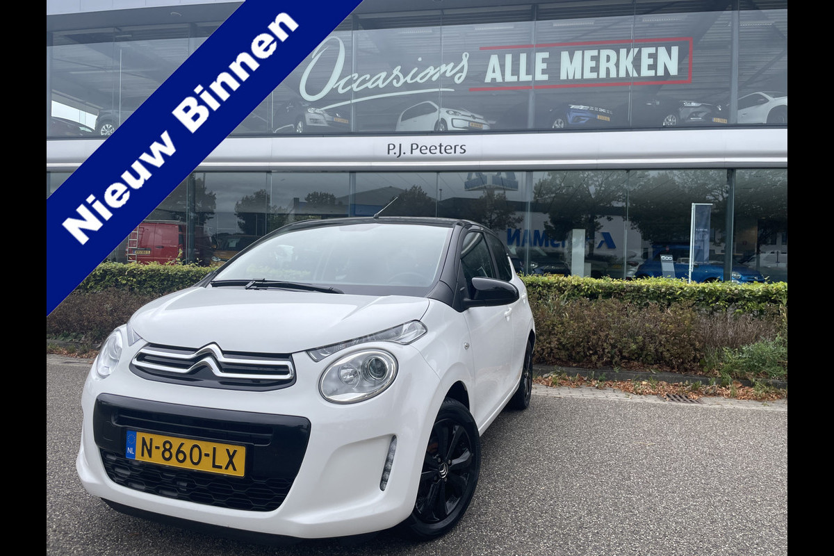 Citroën C1 1.0 VTi Shine Achteruitrijcamera - Airco - Lichtmetalen velgen - Radio - Stuur leder - Stuur multifunctioneel Citroën C1 1.0 VTi Shine Achteruitrijcamera - Airco - Lichtmetalen velgen - Radio - Stuur leder - Stuur multifunctioneel