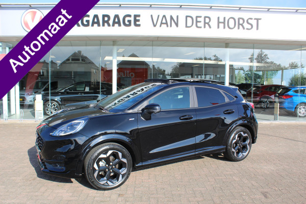 Ford Puma 1.0 EcoBoost Hybrid ST-Line X , Unieke Auto veel comfort Panoramadak , Camera rondom, Trekhaak , Navigatie Winter pack , Climate control , B en O audio surround