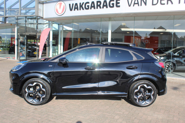 Ford Puma 1.0 EcoBoost Hybrid ST-Line X , Unieke Auto veel comfort Panoramadak , Camera rondom, Trekhaak , Navigatie Winter pack , Climate control , B en O audio surround