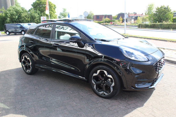 Ford Puma 1.0 EcoBoost Hybrid ST-Line X , Unieke Auto veel comfort Panoramadak , Camera rondom, Trekhaak , Navigatie Winter pack , Climate control , B en O audio surround