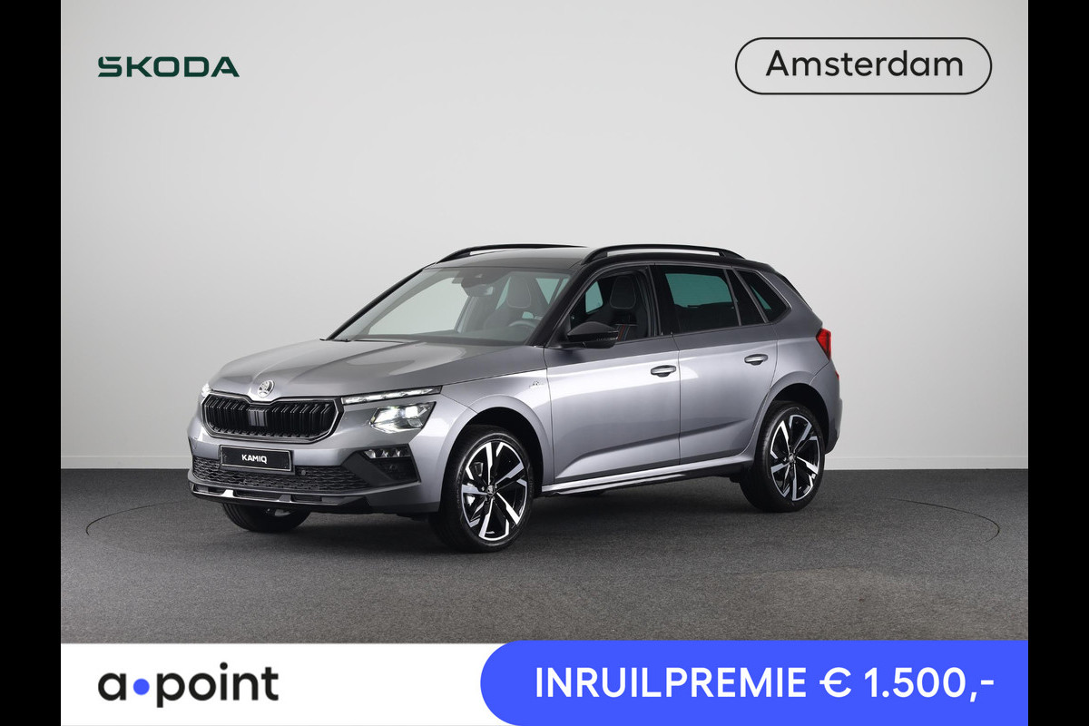 Škoda Kamiq Monte Carlo 1.0 TSI 115 pk 7 versn. DSG | Travel assist plus | Winter pakket | 18 inch lichtmetalen velgen Škoda Kamiq Monte Carlo 1.0 TSI 115 pk 7 versn. DSG | Travel assist plus | Winter pakket | 18 inch lichtmetalen velgen